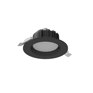 Светодиодный светильник VARTON DL-01 круглый встраиваемый 120x65 мм 11 Вт Tunable White (2700-6500 K) IP54/20 RAL9005 черный муар диммируемый по протоколу DALI